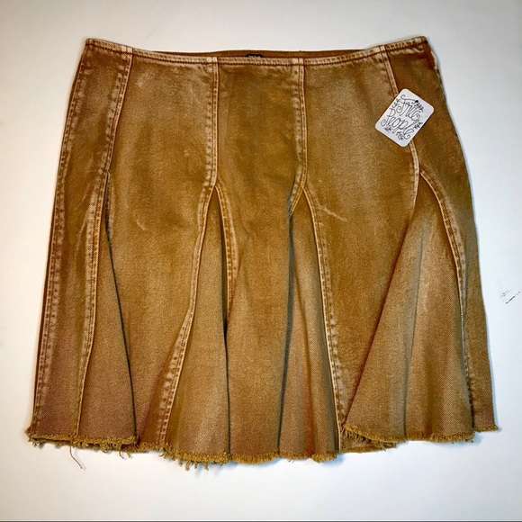 Free People Jean Skirt NWT Lived in Love - Picture 5 of 8